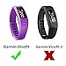 Replacement Fitness Wristband Band for Garmin Vivofit Replacement Strap Bands S L Small Lager Size, NOT for Garmin Vivofit 2/3/JR/HR(No Tracker) (Purple, L)