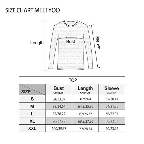MEETYOO Men's Compression Shirt, White, Medium