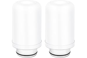 XNTONG - Faucet Water Filter Element, Faucet Water Purifier Element, Water Filter taps Cartridge, Ceramic Filter Replacement, (Faucet Water Filter Cartridge x 2)