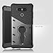 LG G6 Case, Remex Heavy Duty Shockproof Dual Layer Hybrid Armor Defender Full Body Protective Cover with 360 Degree Rotating Kickstand for LG G6 (Black)