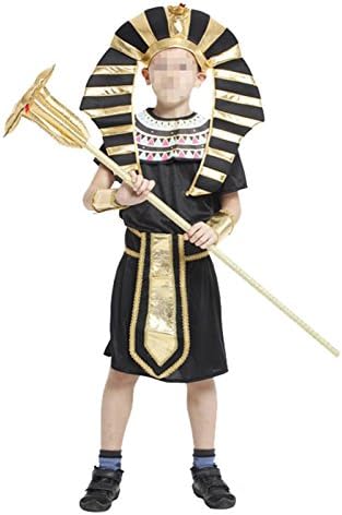 Betusline Kids Boys Egyptian Kids Fancy Dress Pharaoh Costume Halloween Cosplay