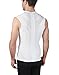 IntelliSkin, LLC Men's Essential V-Tank - Posture Correction Tank - Ideal For Workouts and Sports With Large Range Of Motion (Large, White)