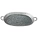 Mud Pie Scalloped Galvanized Tin Decorative Serving Tray