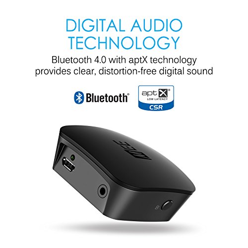 MEE audio DualStream S1 Universal Headphone and Speaker Bluetooth Wireless Audio Transmitter/Streamer with aptX Low Latency technology for TVs and other devices