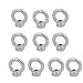 Sydien 10pcs M6 Female Thread 304 Stainless Steel Ring Shape Lifting Eye Nut Silver