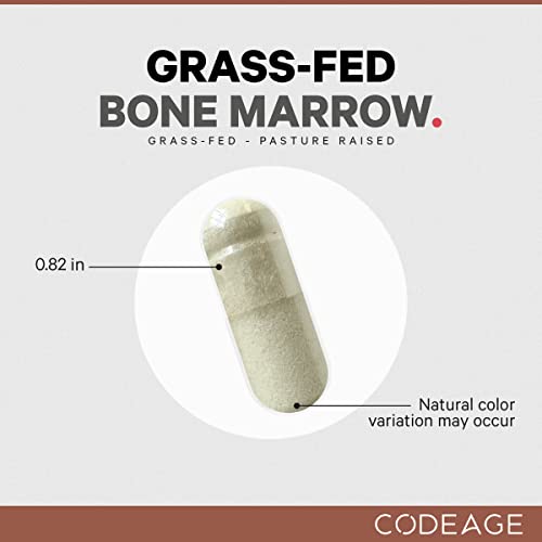 Codeage Grass Fed Bone Marrow Supplement Freeze Dried, NonDefatted