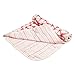 aden + anais Silky Soft Stroller Blanket, 100% Viscose Bamboo Muslin, 4 Layer Lightweight and Breathable, 27.5 X 27.5 inch, Berry Shibori - Pink