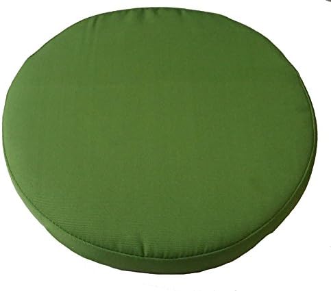 Clingo Cushions 15 inches Round Seat Pad with Neodymium Magnets (Green) for Bistro Chairs or Bar stools
