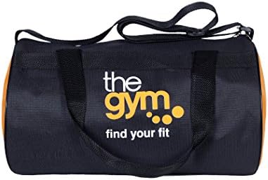 Polyester 900 Cm Black-Orange Sports Duffel