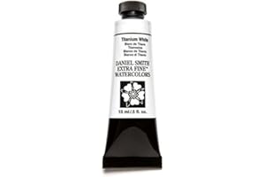 Daniel Smith Extra Fine Watercolor 15ml Paint Tube, Titanium White (284600118), 0.5 Fl Oz (Pack of 1)