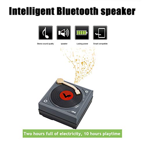  Orcbee  _Retro Phonograph Bluetooth Speaker Card Portable Mini Stereo Sound Speaker H1