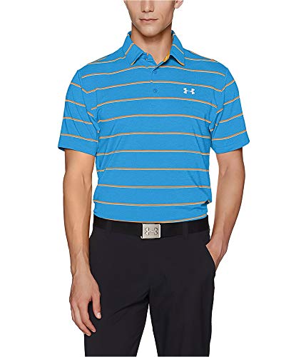 Under Armour Men's Playoff Polo, Mako Blue/Overcast Gray, X-Large