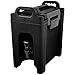 Carlisle FoodService Products Cateraide Insulated Beverage Dispenser with Handles for Catering, Kitchen, and Restaurants, Plastic, 10 Gallons, Black