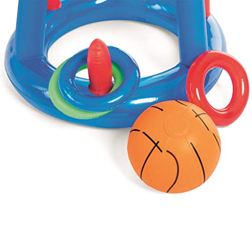 image for HHei_K Giant Inflatable Floating Basketball Hoop & Blow Up Ball for Sw