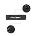 SENYAZON Compass Decal Sticker Carbon Fibre Vinyl Reflective Car Door Sill Decoration Scuff Plate for Jeep Compass (White)