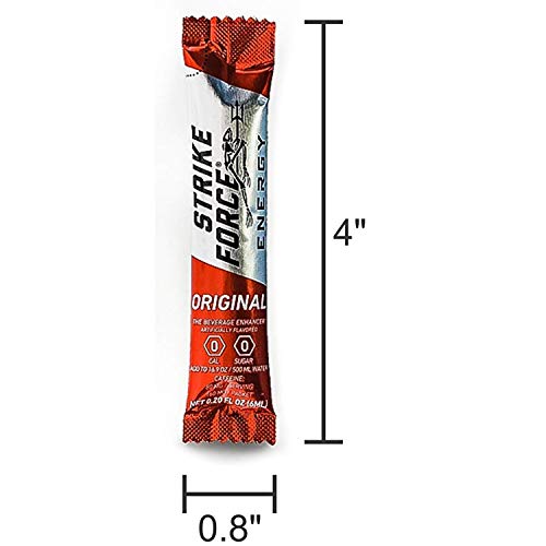 Strike Force Energy Drink Mix Healthy Water Enhancer + Caffeine