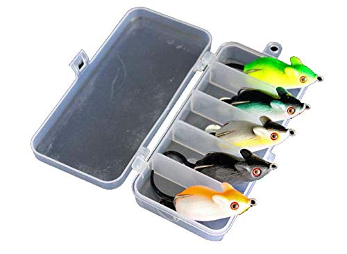 Piedrunner Angelköder, 5 x Maus, Kunstköder, Fischköder, 5 x Maus