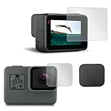 MAGENDARA 2 Pcs Tempered Glass Lens Screen Protector for Gopr Hero5 Black Action Camera Accessories with Lens Cap