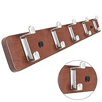 Xyanzi Coat Racks Rustic Coat Rack Wall Mounted,Solid Wood Coat Hook Perfect Touch for Your Entryway Mudroom Kitchen Bathroom Multiple Colour (Color : Vintage Color, Size : 5 Hooks)