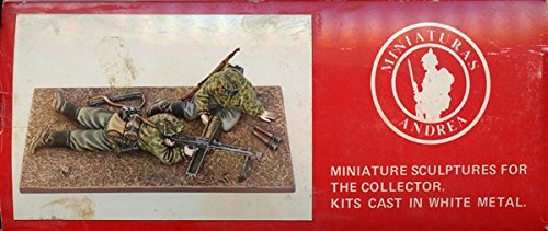 Andrea Miniatures 1:32 Waffen-SS MG-42 Team #S5S3*