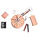 Charyeah Waterproof Cosmetic Bags Makeup Bag Travel Barrel Cases Kit Organizer Bathroom Storage Carry Case Toiletry Bags Multifunctional Bucket Toiletry Bag Polyester 300T (Pink)