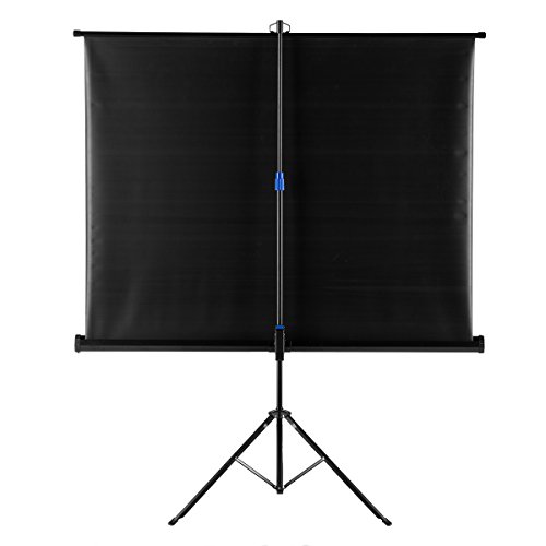 100 inch Projector Screen Stand Tripod, GBTIGER Diagonal HD 4:3 Pull Up Portable Indoor and Outdoor PVC Movie Screen with Wrinkle-Free Design 160° Viewing Angle (100inch) - Thumbnail 2
