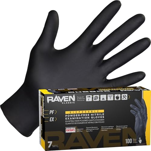 Amazon.com: SAS Safety CORP 66516 Raven Nitrile Small Black Powder