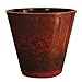 Listo CeramaStone Resin Pottery Planter, 14-Inch, Fireball Red with Gloss