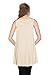 Simlu Sleeveless Loose Fit Tank T Shirt Tunic for Women ,Oatmeal,Large