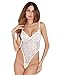GAGAOPT Women’s Sexy Applique Lace Corset Lingerie, Teddy Underwear as Valentine Gifts for Her, Casual One-Piece Mesh Bodysuit for Relaxing Occasions