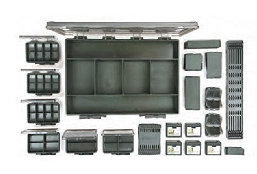 Fox F Box Double DELUXE Large Box System Tacklebox, Angelbox 35x25x9cm, Angelkasten inkl. Kleinteileboxen, Angelkoffer – Bild 3