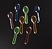 Taster Spoons - 500-Count Mini Tasting Spoons, Disposable Plastic Dessert Spoons for Ice Cream, Gelato, Appetizer Sampling, 4 Assorted Colors, Party Supplies, 3.25 Inches