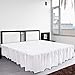Utopia Bedding Bed Ruffle - Easy Fit with 16 Inch Tailored Drop - Hotel Quality, Shrinkage and Fade Resistant (Queen, White)