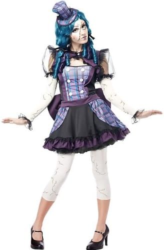 Broken Doll - Teen Large, Black/Purple, Junior Large (11-13)