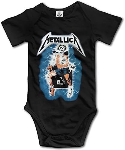Neimosack Unisex Baby Metallica Death Magnetic T Shirt Bodysuit Onesies Rompers