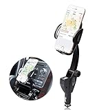 Ucharm Phone Car Mount Holder, 3-in1 Cigarette Lighter Car Mount Charger with Dual USB Ports Adjustable Goose-neck for iPhone 8/8 Plus/7/7 Plus/6, Samsung Galaxy S8/ S7 Edge and More Smartphones