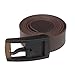 Rukiwa Unisex Belt, Men Womens Smooth Silicone Rubber PU Leather Belt Plastic Buckle New (Brown)