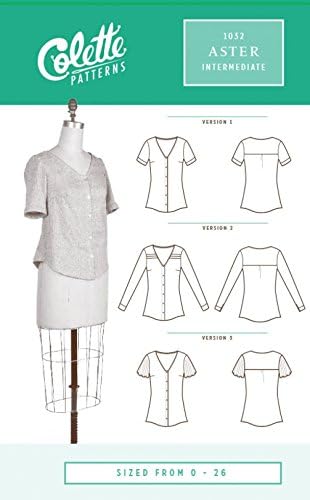 Colette Ladies Sewing Pattern 1032 Aster Blouse