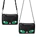 BMC Cute Kitty Animal Face Purse for Girls Teens Women Cosplay - 3 Detachable Straps for Casual Crossbody Bag, Clutch Wristlet, & Evening Shoulder Handbag - PU Faux Leather - Black Cat Design