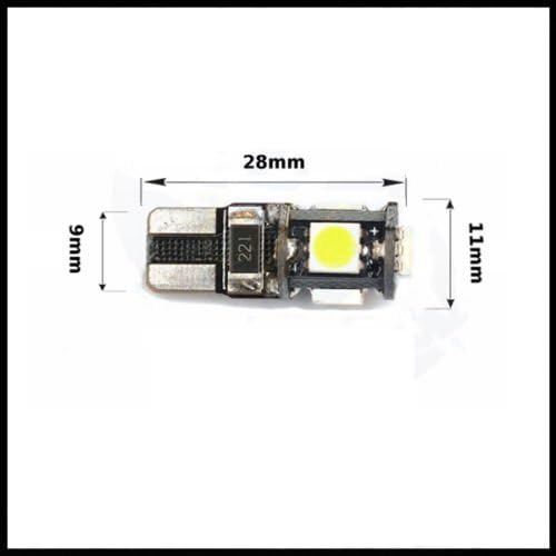 MSA T10 XENON WHITE LED ERROR FREE CANBUS 5 SMD W5W 501 SIDE LIGHT BULB 4 - Image 3