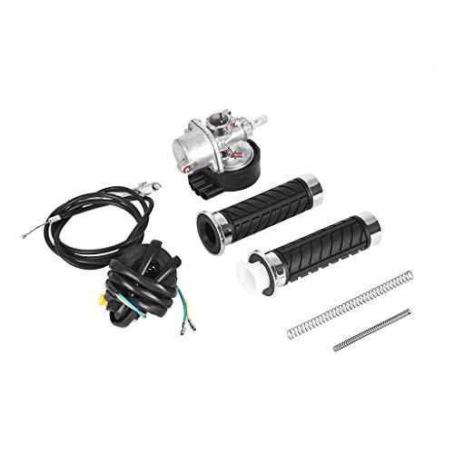 50cc Bike Bicycle Engine Kit, Motorized Bike 2-Stroke, Petrol Gas Engine Kit, Scooter Parts, Cycle Motor Engine Kit Set for Motorized Bike (Shipped from US) (50cc, Black)
