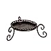 V-More Distressed Bronze Braided Pillar Candle Holder with Feet Pillar Centerpiece 8.75