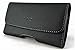Samsung Galaxy S8+, S9+, S8 Edge Case, Premium Leather Pouch Holster Belt Case w/ Loops for Galaxy S8+/ S9+/ Note 8/ S8 Edge/ S8 Plus G955 (Fits with Otterbox Symmetry/ Commuter / Lifeproof On), Black