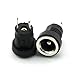 E-outstanding 25pcs DC Power Supply Jack Socket Connector with Hex Washer 2 Pins DC Plug Female Panel Mount Adapter 5.5x2.1mm