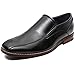 Men's Loafers Dress Shoes Slip On Leather Lined Classic Formal Casual(7 M US, Black)