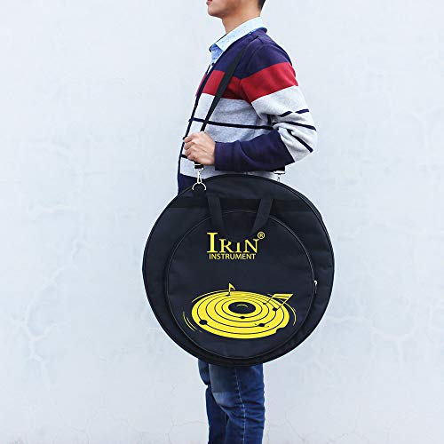 EDTara 21-Inch Cymbal Bag Foldable Cotton Padded Cymbal Case with Shoulder Strap