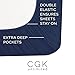King 6 Piece Sheet Set - Cooling Sheets for Hot Sleepers - Hotel Luxury Bedding for Women, Men, Kids & Teens - Bedding with Deep Pockets & Easy Fit - Ultra Soft & Wrinkle Free - King Navy Blue Sheets