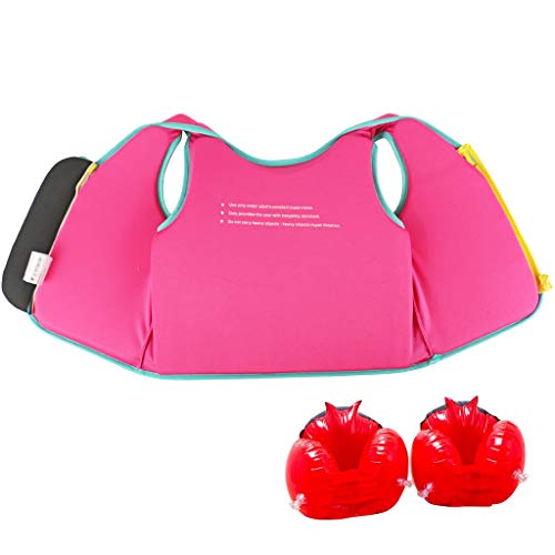 IvyH Kids Life Jacket,Children Swim Vest Float Jacket Swimming Training Buoyancy Aid with Armbands