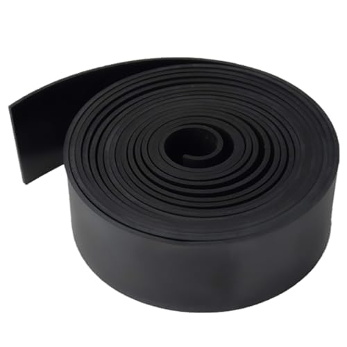 Rubber Strip 50mm(W) x3mm(T) x3m(L) Neoprene Rubber Sheet Solid Rubber Rolls for DIY, Washers, Crafts, Pads, Flooring Protection, Supports, Leveling, Weather Seal — image 1