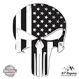 GT Graphics Punisher Skull Subdued American Flag Tactical - 8